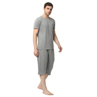 Mack Jonney Silver Silver Night Suit For Men's
