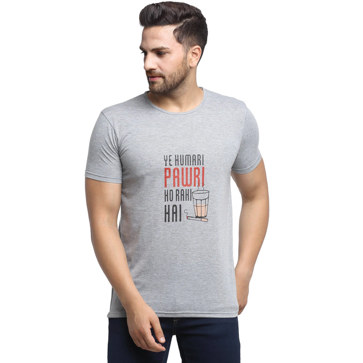 Vimal Jonney Round Neck White T-shirt For Men's - Vimal Clothing store