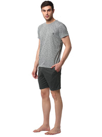 Mack Jonney Silver Grey Night Suit For Men's