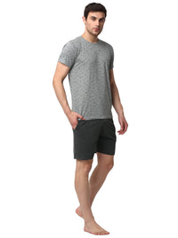Mack Jonney Silver Grey Night Suit For Men's