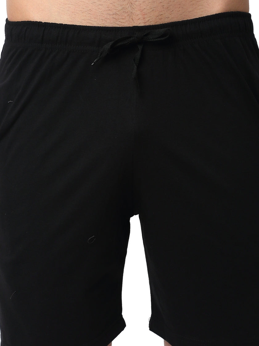 Mack Jonney Silver Black Night Suit For Men's