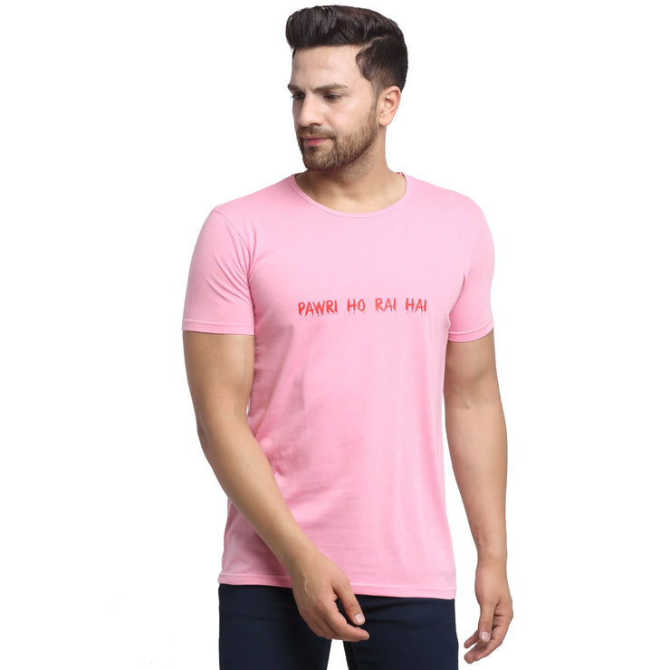 Vimal Jonney Round Neck Silver T-shirt For Men's - Vimal Clothing store