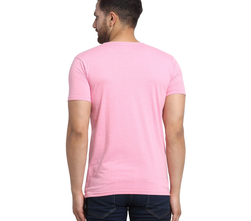 Vimal Jonney Round Neck Silver T-shirt For Men's - Vimal Clothing store
