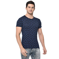 Mack Jonney Round Neck Dark Blue T-shirt For Men's