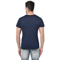 Mack Jonney Round Neck Dark Blue T-shirt For Men's
