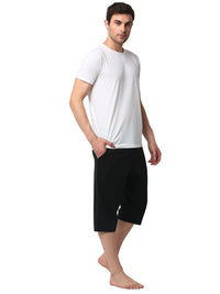 Mack Jonney White Black Night Suit For Men's