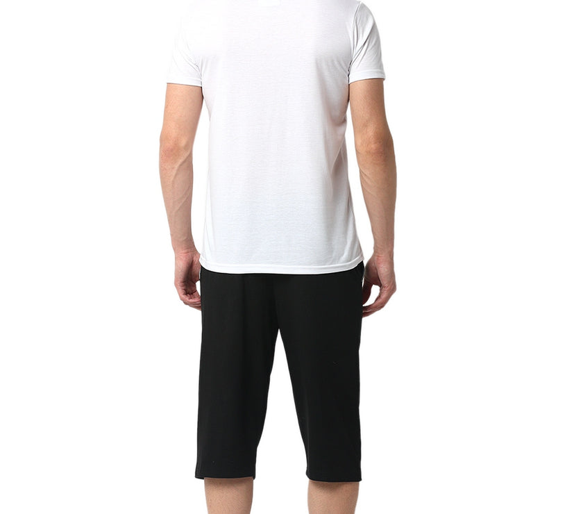 Mack Jonney White Black Night Suit For Men's