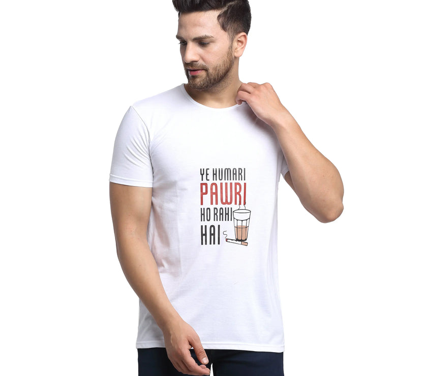 Vimal Jonney Round Neck Purple T-shirt For Men's - Vimal Clothing store