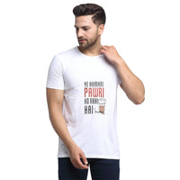 Vimal Jonney Round Neck Purple T-shirt For Men's - Vimal Clothing store