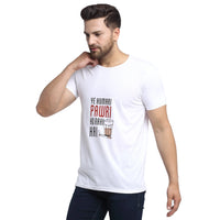 Vimal Jonney Round Neck Purple T-shirt For Men's - Vimal Clothing store