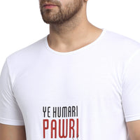 Vimal Jonney Round Neck Purple T-shirt For Men's - Vimal Clothing store