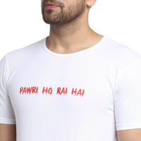 Vimal Jonney Round Neck White T-shirt For Men's - Vimal Clothing store