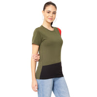 Mack Jonney Green Color T-shirt For Women