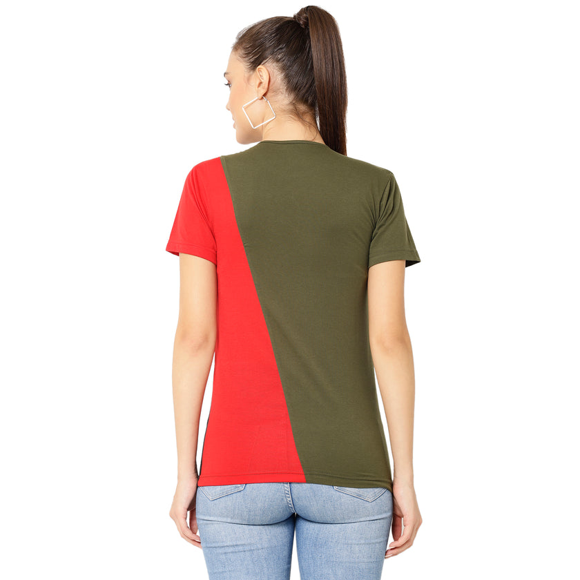 Mack Jonney Green Color T-shirt For Women
