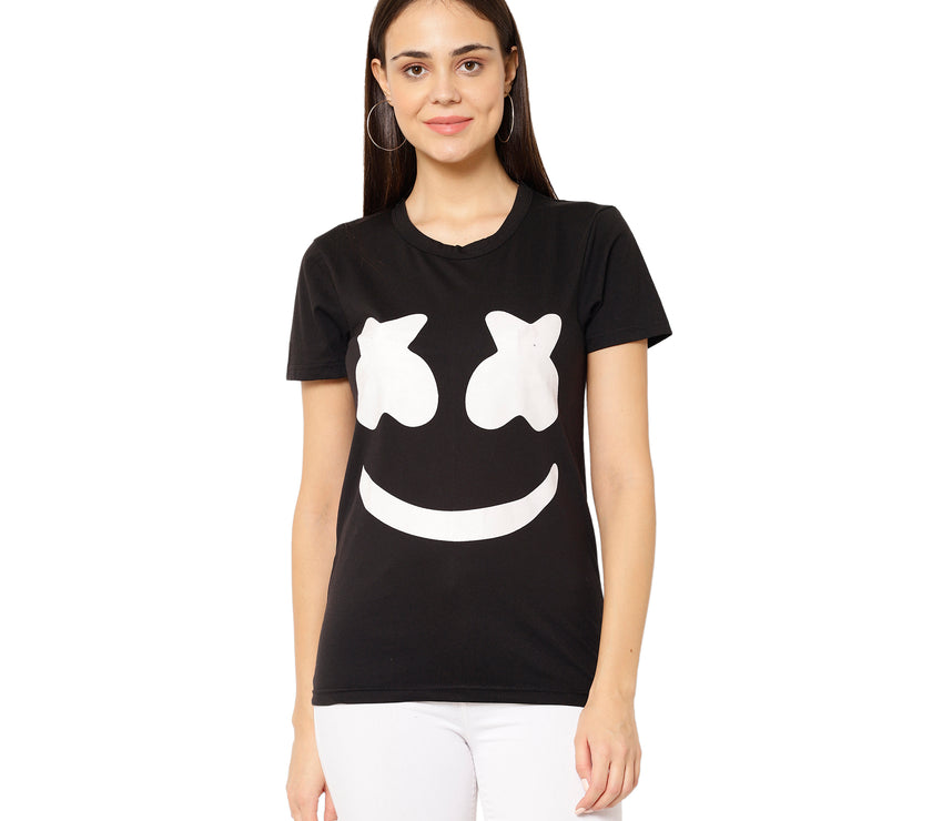 Mack Jonney Black Color T-shirt For Women