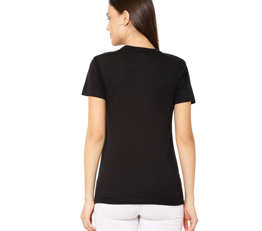 Mack Jonney Black Color T-shirt For Women