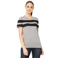 Mack Jonney Grey Color T-shirt For Women