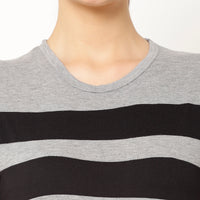 Mack Jonney Grey Color T-shirt For Women