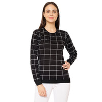 Mack Jonney Black Color Full Sleeve Tshirt For Women