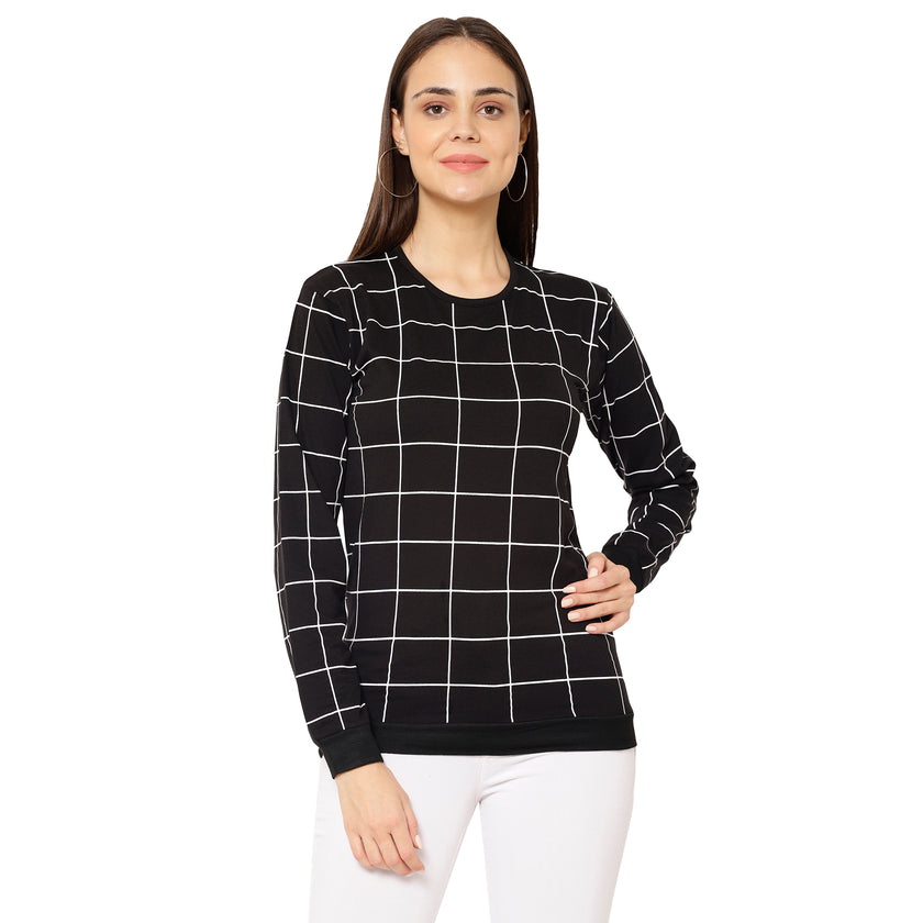 Mack Jonney Black Color Full Sleeve Tshirt For Women