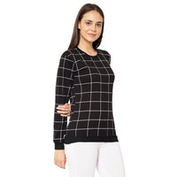 Mack Jonney Black Color Full Sleeve Tshirt For Women
