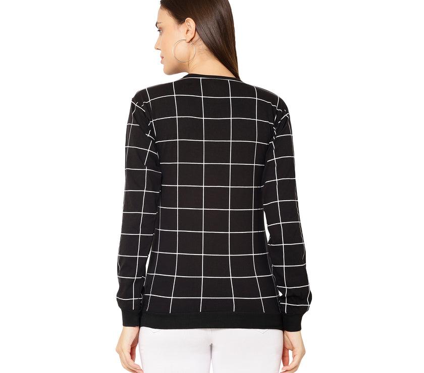 Mack Jonney Black Color Full Sleeve Tshirt For Women