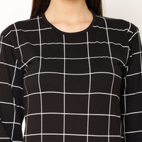 Mack Jonney Black Color Full Sleeve Tshirt For Women