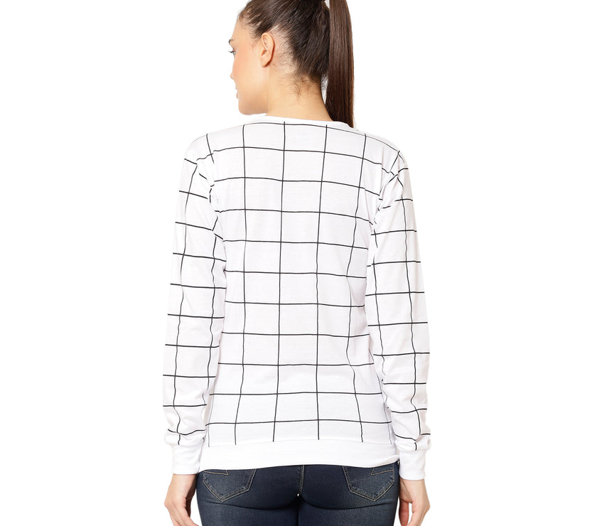 Mack Jonney White Color Full Sleeve Tshirt For Women