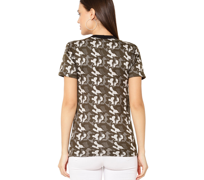 Mack Jonney Green Color T-shirt For Women