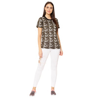 Mack Jonney Green Color T-shirt For Women