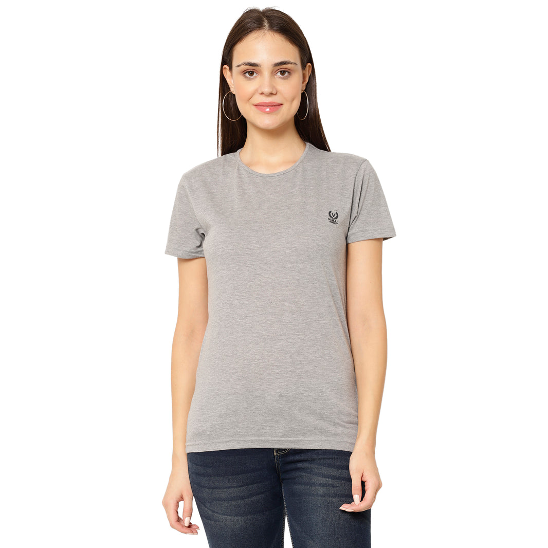 Mack Jonney Silver Color T-shirt For Women