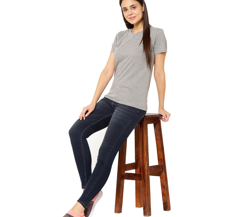 Mack Jonney Silver Color T-shirt For Women