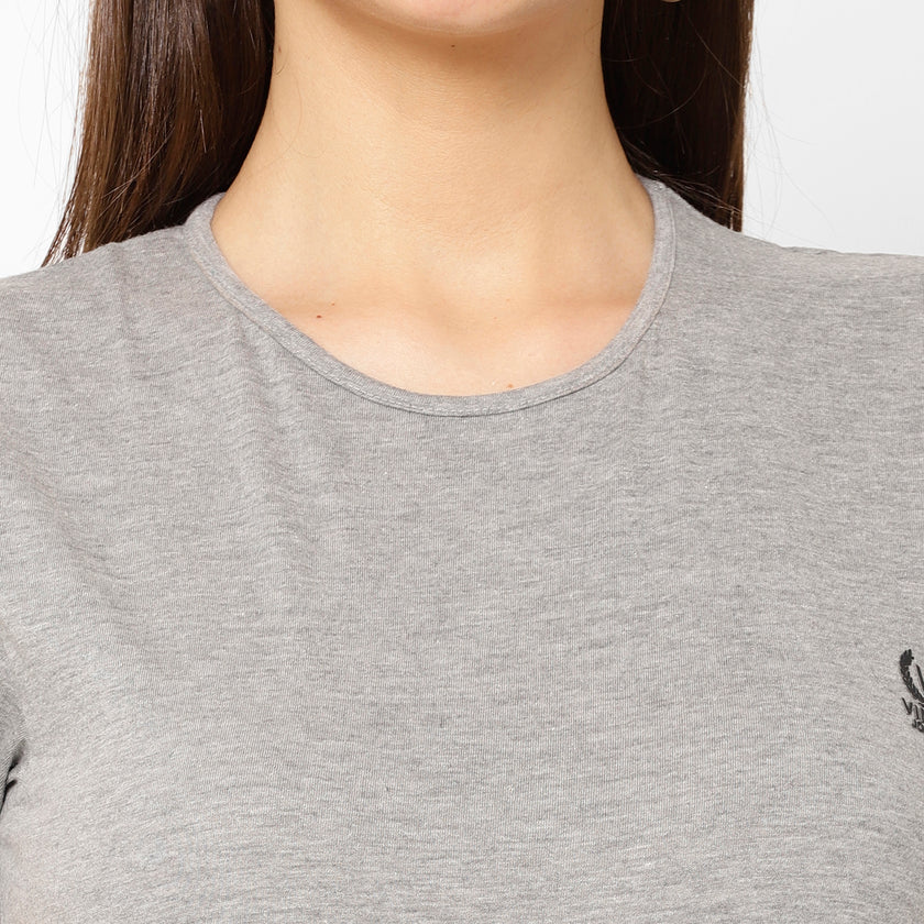 Mack Jonney Silver Color T-shirt For Women