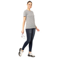Mack Jonney Grey Color T-shirt For Women