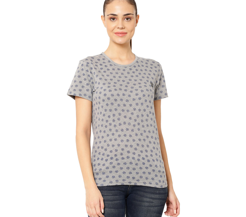 Mack Jonney Silver Color T-shirt For Women