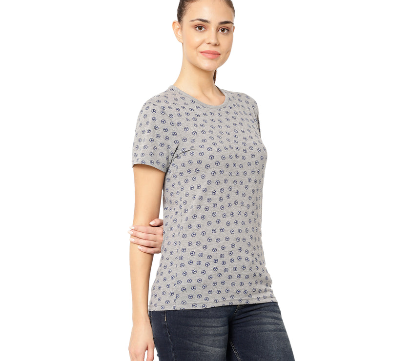 Mack Jonney Silver Color T-shirt For Women