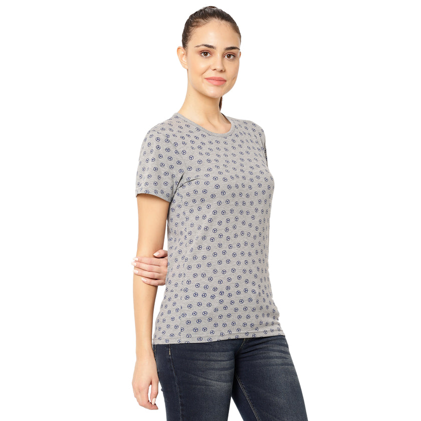 Mack Jonney Silver Color T-shirt For Women