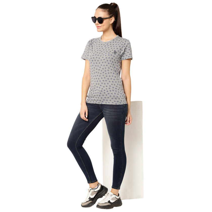 Mack Jonney Silver Color T-shirt For Women