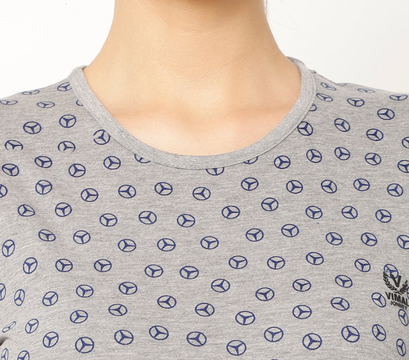 Mack Jonney Silver Color T-shirt For Women