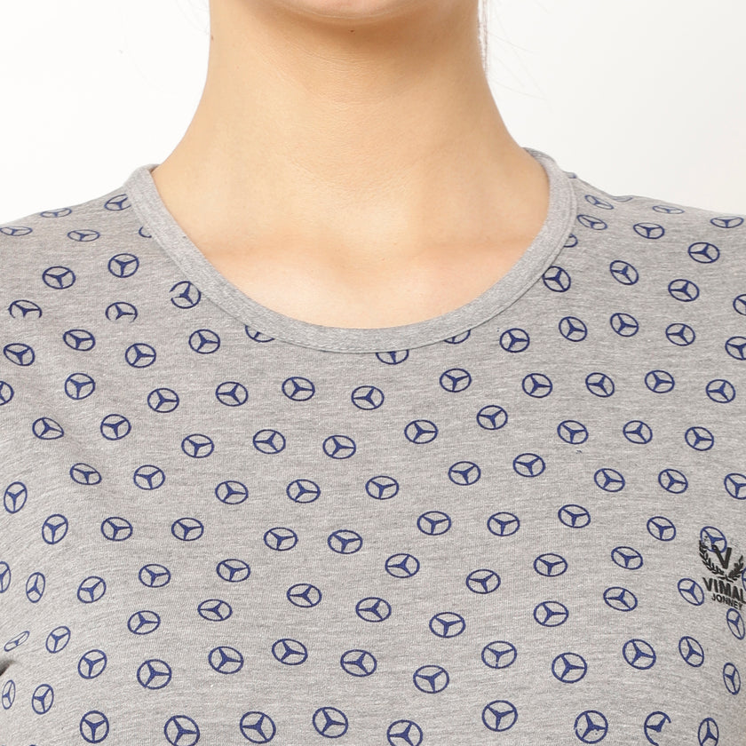 Mack Jonney Silver Color T-shirt For Women