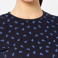 Mack Jonney Light Blue Color T-shirt For Women