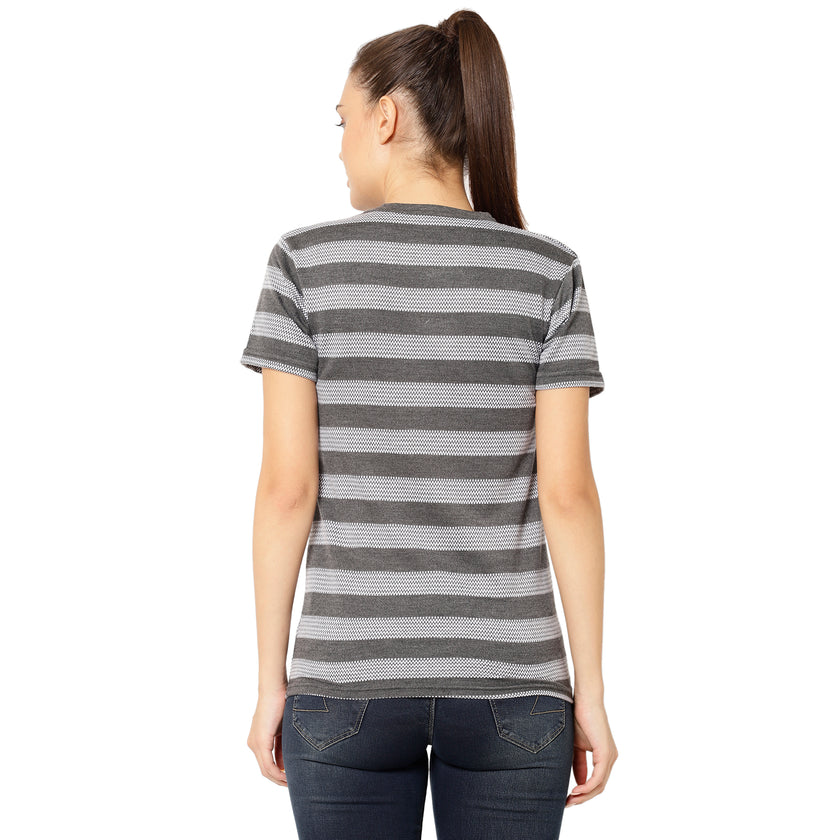 Mack Jonney Grey Color T-shirt For Women