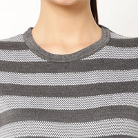 Mack Jonney Grey Color T-shirt For Women