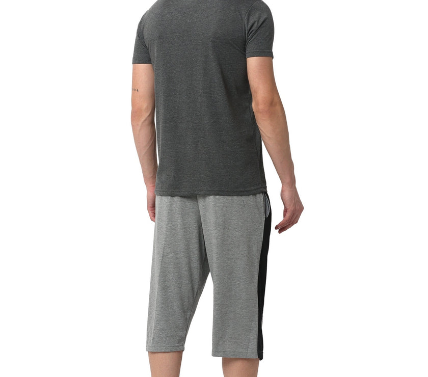 Mack Jonney Silver Grey Night Suit For Men's