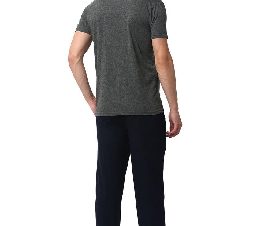 Mack Jonney Grey Dark Blue Night Suit For Men's