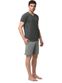 Mack Jonney Grey Silver Night Suit For Men's