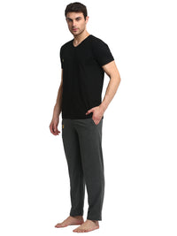 Mack Jonney Black Grey Night Suit For Men's