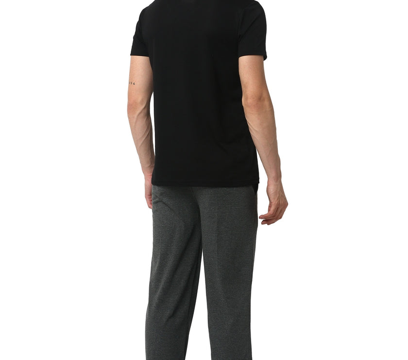 Mack Jonney Black Grey Night Suit For Men's