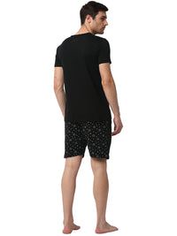 Mack Jonney Black Black Night Suit For Men's