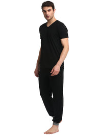 Mack Jonney Black Black Night Suit For Men's